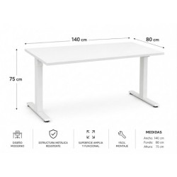 MESA DE OFICINA 140X80X75CM...