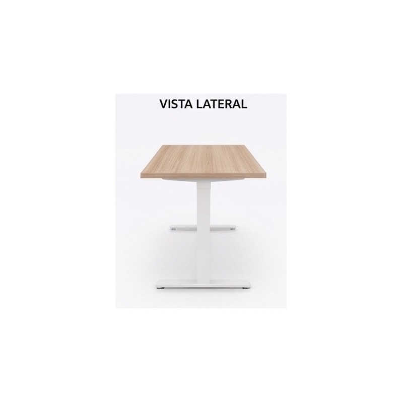 MESA DE OFICINA 140X80X75CM NOGAL CROMAD