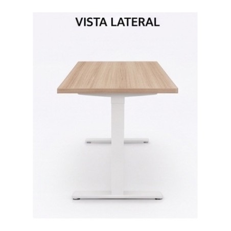 MESA DE OFICINA 140X80X75CM NOGAL CROMAD