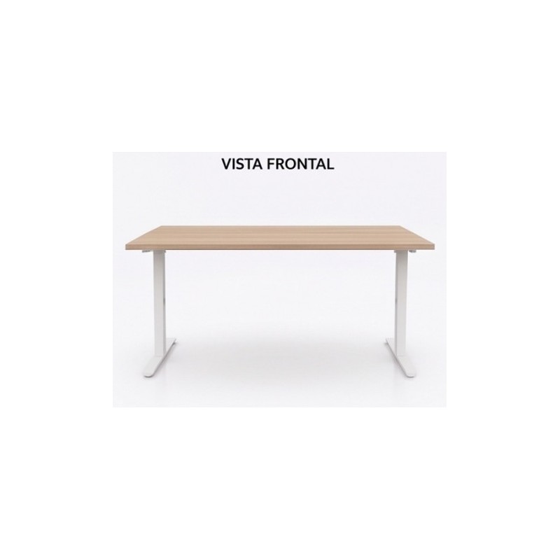MESA DE OFICINA 140X80X75CM NOGAL CROMAD