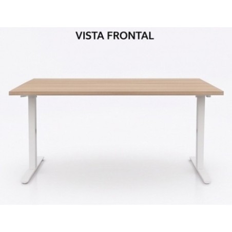 MESA DE OFICINA 140X80X75CM NOGAL CROMAD