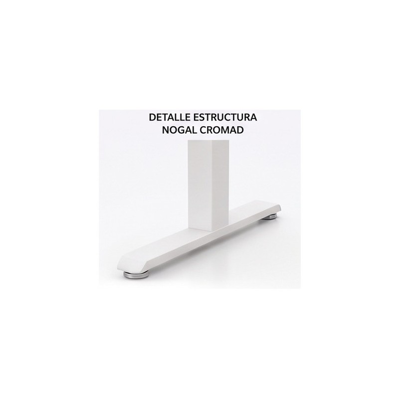MESA DE OFICINA 120X70X75CM NOGAL CROMAD