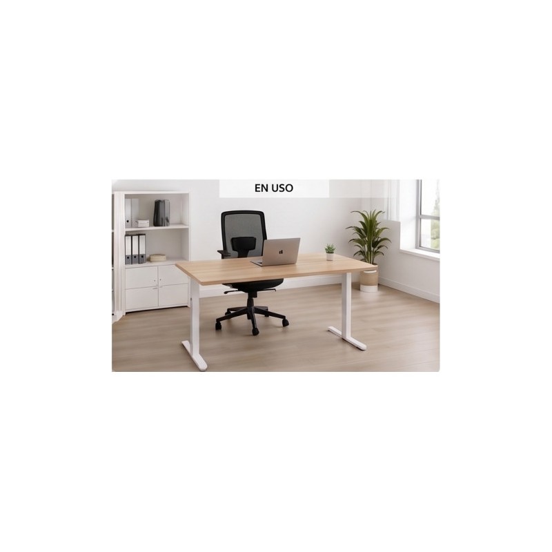 MESA DE OFICINA 120X70X75CM NOGAL CROMAD