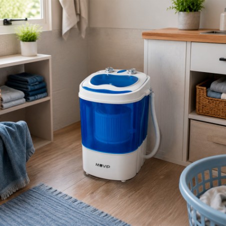 LAVADORA PORTÁTIL 3KG 220V 150W CON FUNCIÓN CENTRIFUGADO MUVIP
