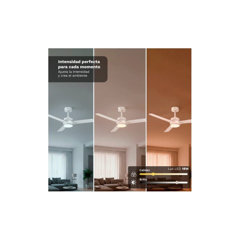 VENTILADOR DE TECHO 30W 47" CON LED Y...