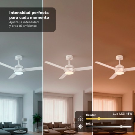 VENTILADOR DE TECHO 30W 47" CON LED Y MANDO 18W SKYEASY47 GRUNKEL