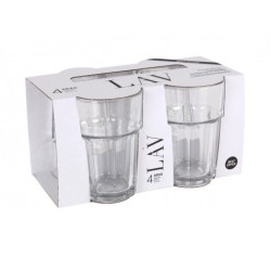 SET 4 VASOS VIDRIO 365CC...