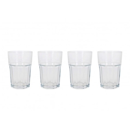 SET 4 VASOS VIDRIO 365CC ARAS LAV
