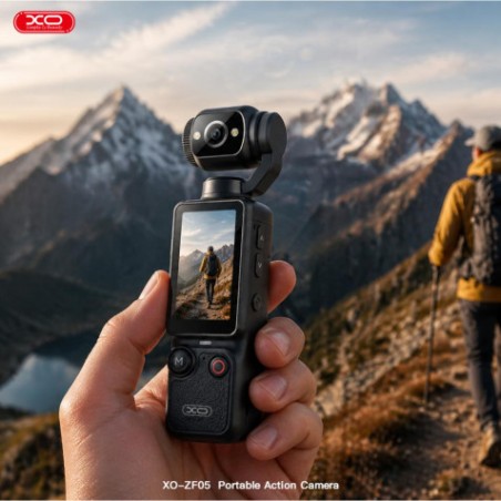 CAMARA ACCION PORTATIL UHD 4K NEGRA ZF05 XO