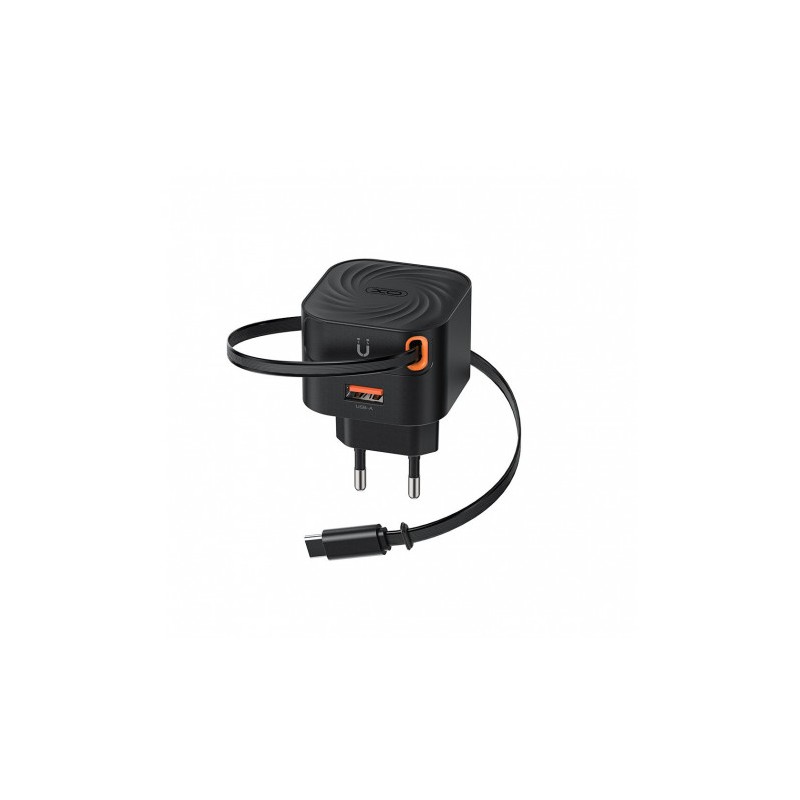 CARGADOR TIPO C CARGA RAPIDA 20W RETRACTIL L165 XO