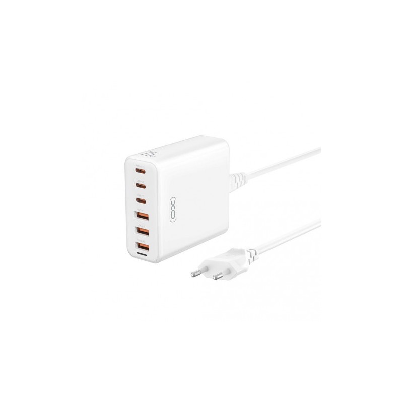 CARGADOR DE CORRIENTE 75W 6 TOMAS 3USB A 3USBC L133 XO