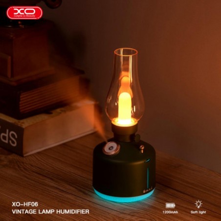 HUMIDIFICADOR LAMPARA VINTAGE NEGRO HF06 XO