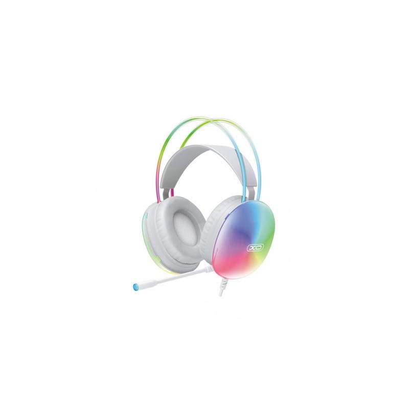 AURICULARES GAMING DIADEMA CON CABLE BLANCO GE11 XO
