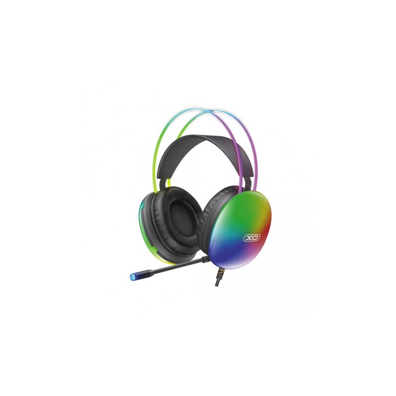 AURICULARES GAMING DIADEMA CON CABLE NEGRO GE11 XO