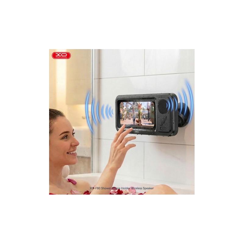 SOPORTE CON ALTAVOZ IMPERMEABLE PARA...