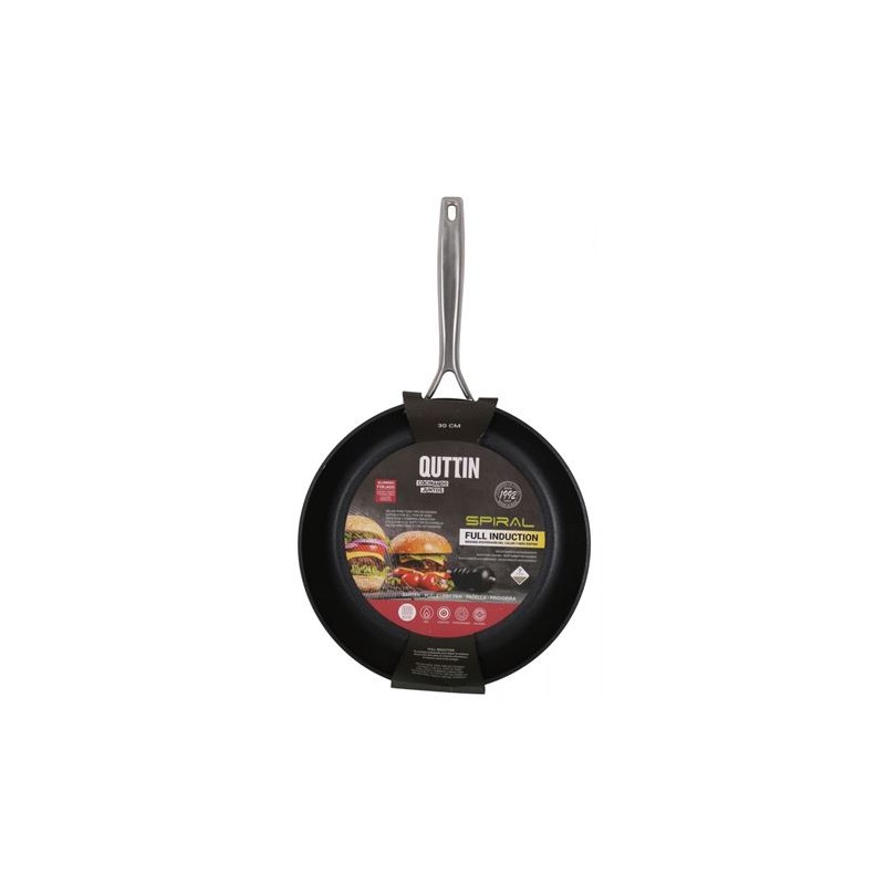 SARTEN ALUMINIO FORJADO FULL INDUCCION 30CM SPIRAL QUTTIN