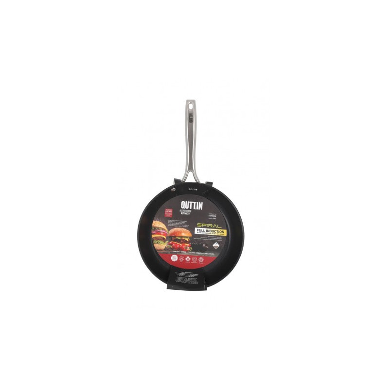 SARTEN ALUMINIO FORJADO FULL INDUCCION 22CM SPIRAL QUTTIN