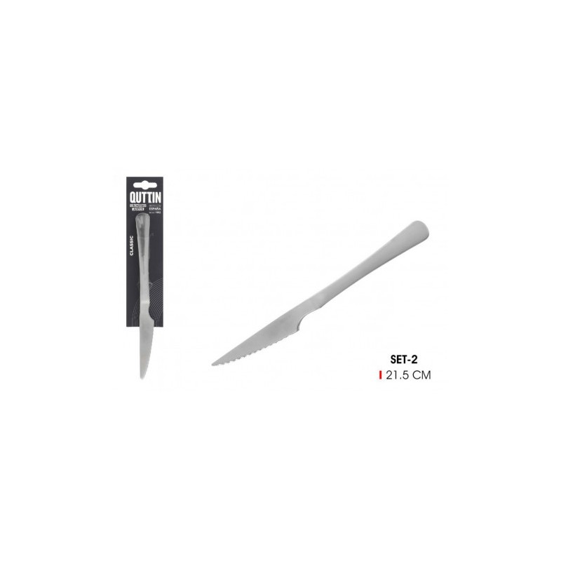 SET 2 CUCHILLOS CARNE 21.5CM CLASSIC QUTTIN