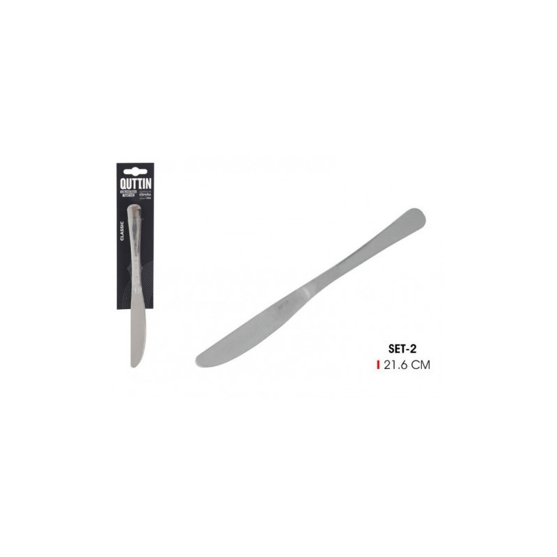 SET 2 CUCHILLOS MESA 22CM CLASSIC QUTTIN