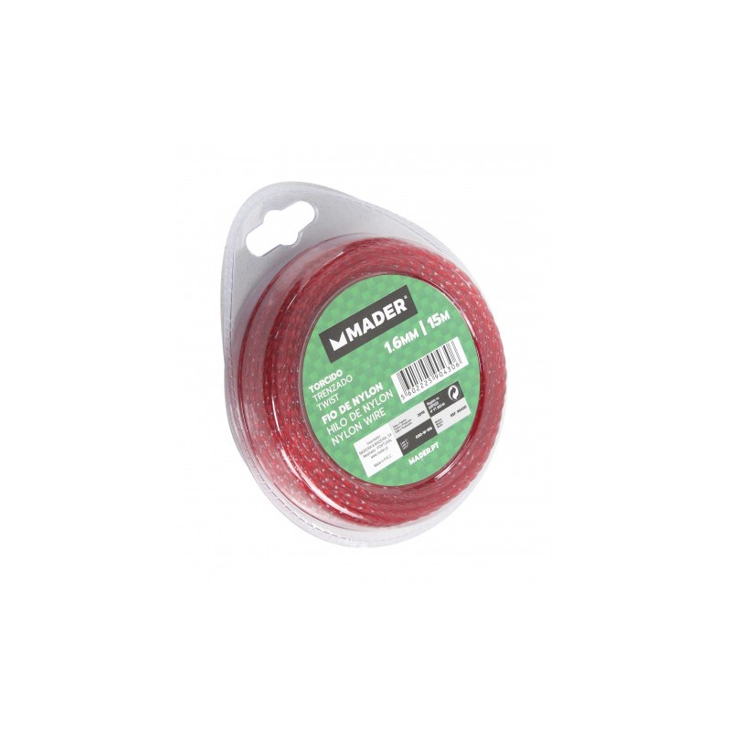 HILO DE NYLON TRENZADO 1.6MM 15 METROS MADER