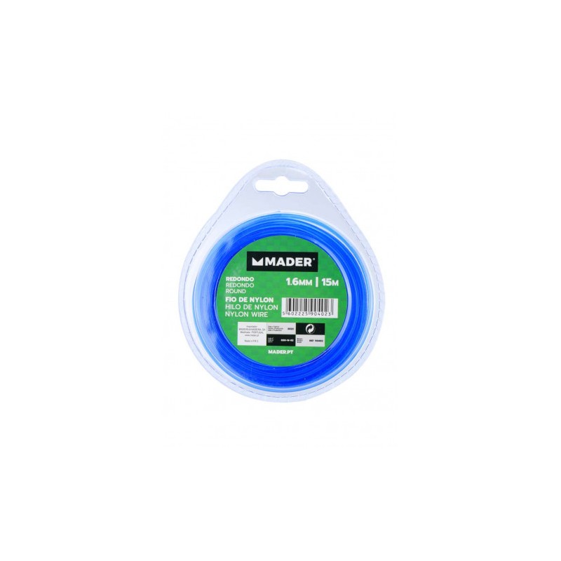 HILO DE NYLON REDONDO 1.6MM 15 METROS MADER
