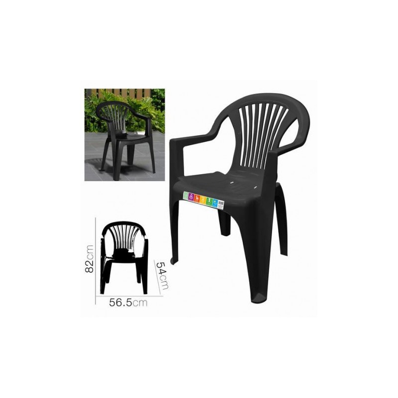 SILLA PLASTICA JARDIN CON...