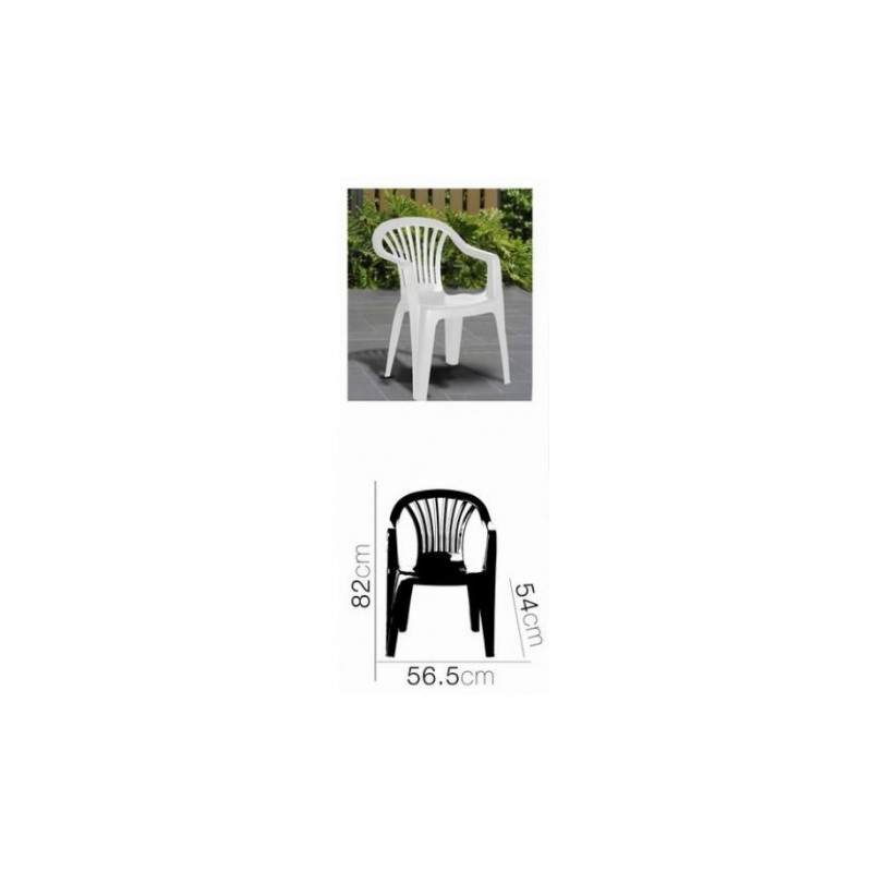 SILLA PLASTICA JARDIN CON...