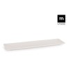 SET 24 FUENTES RECTANGULAR IVORY BRILLO 30X8CM LA MEDITERRANEA