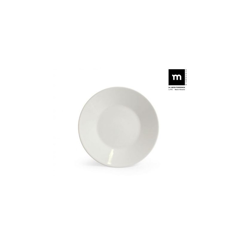 SET 12 PLATOS POSTRE IVORY BRILLO 21.5CM MAITRE LA MEDITERRANEA