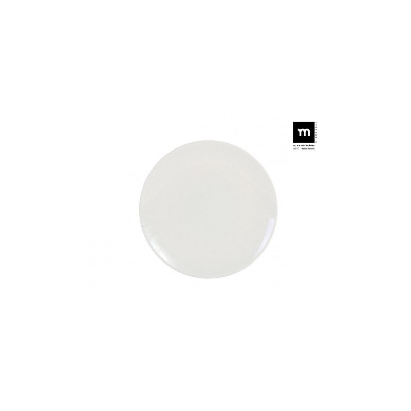 SET 6 PLATOS LLANOS 26CM MONACO IVORY LA MEDITERRANEA