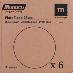 SET 6 PLATOS LLANOS 26CM... 2