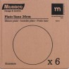 SET 6 PLATOS LLANOS 26CM MONACO IVORY LA MEDITERRANEA