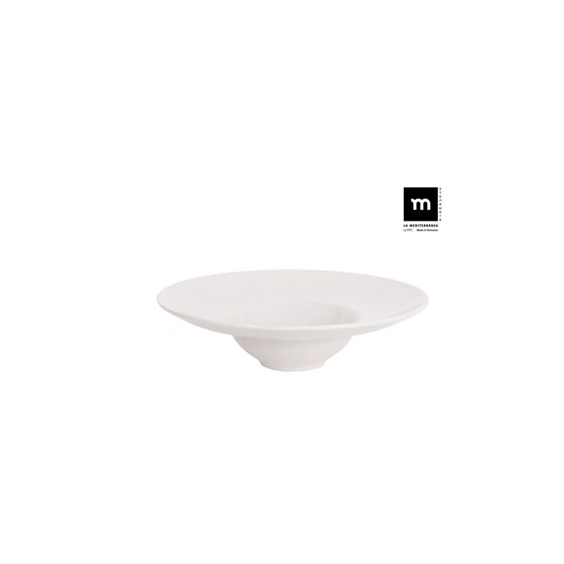 SET 6 PLATOS PARA PASTA Y RISOTTO 25CM BARI IVORY LA MEDITERRANEA