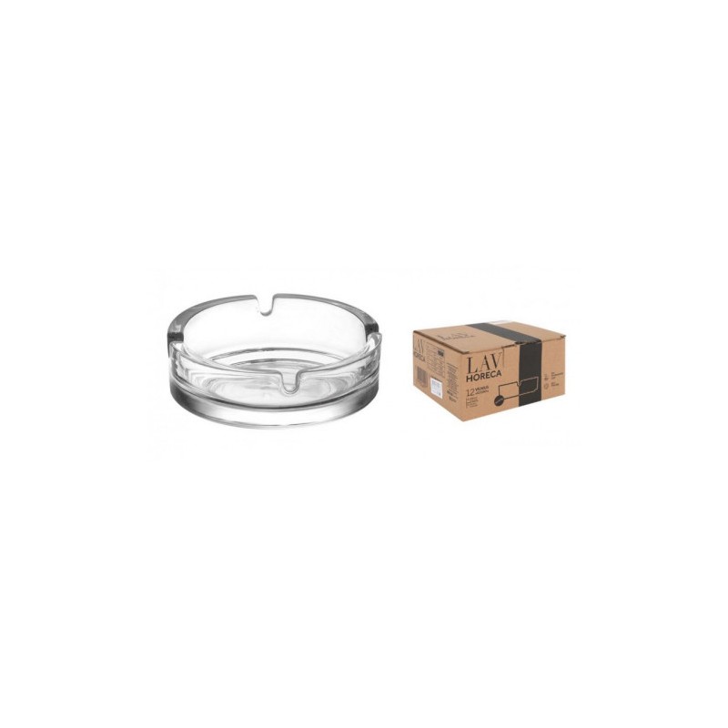 SET 12 CENICEROS VIDRIO 11CM VINUS...