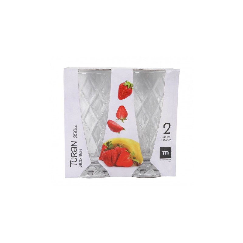 SET 2 COPAS HELADO 350CC TURAN LA...