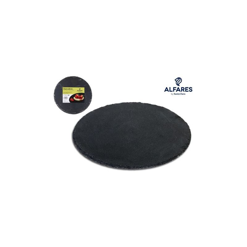 SET 6 PLATOS PIZARRA 25CM ALFARES