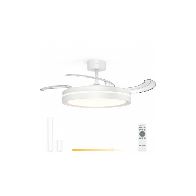 VENTILADOR DE TECHO 42" LED BLANCO...