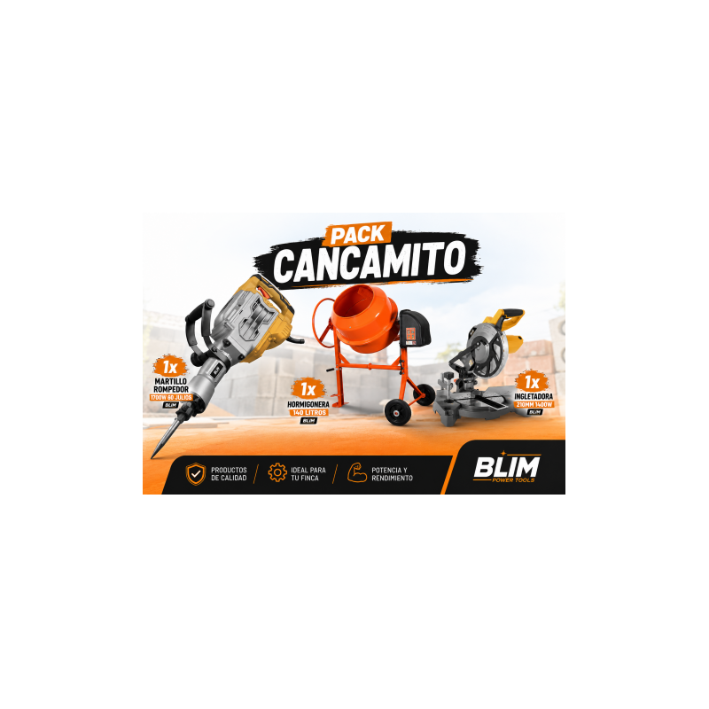 PACK HORMIGONERA 140 LITROS +...