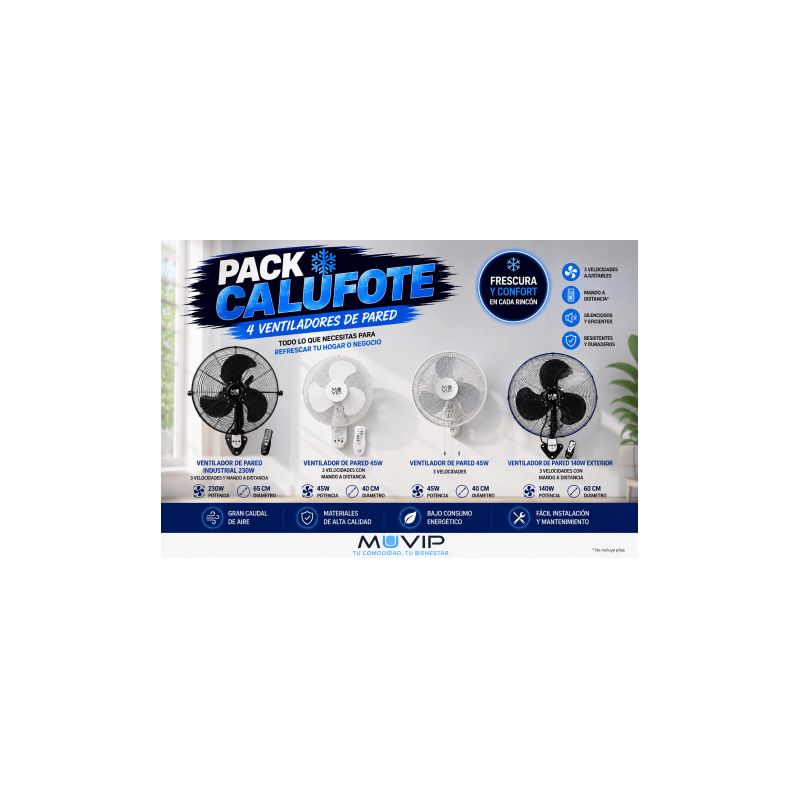 PACK VENTILADORES PARED MUVIP