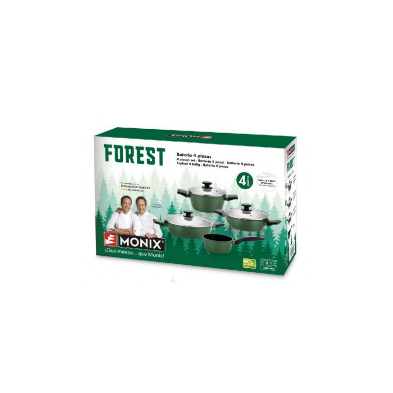 BATERIA DE COCINA 4 PIEZAS FOREST MONIX