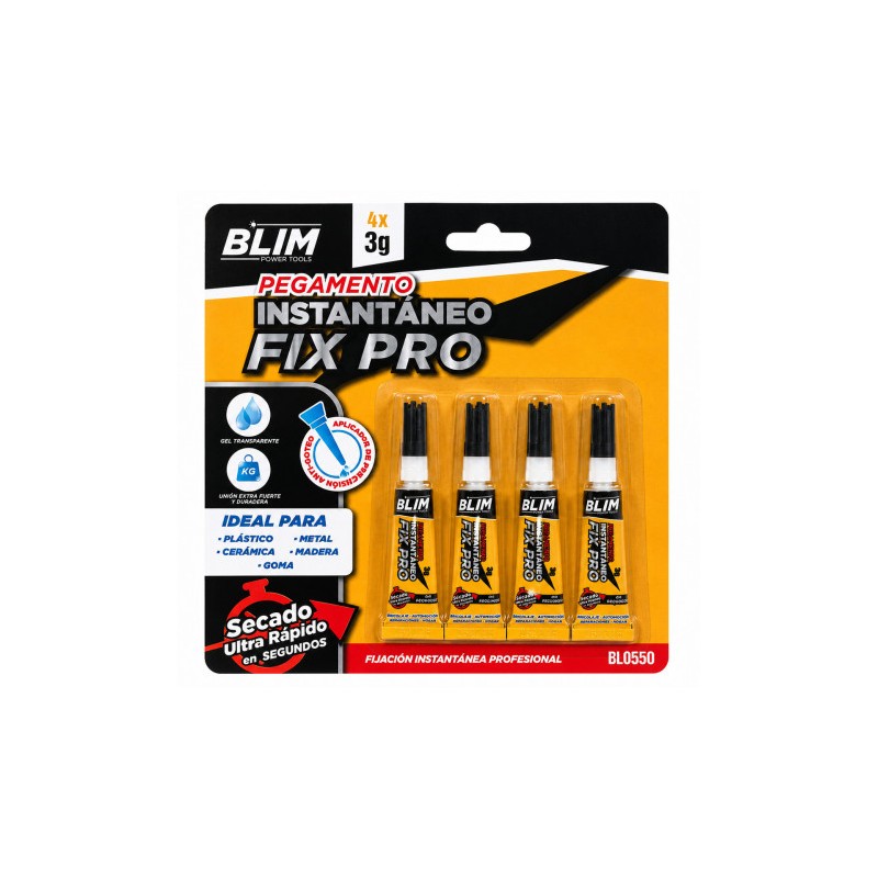 PEGAMENTO INSTANTÁNEO 4X3GR BLIM FIX PRO