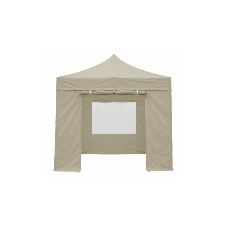 PARED PARA CARPA PLEGABLE ALUMINIO SG0129 CON VENTANA BEIGE SUNGARDEN