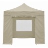 PARED PARA CARPA PLEGABLE ALUMINIO SG0129 CON VENTANA BEIGE SUNGARDEN