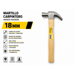 MARTILLO CARPINTERO 18MM...