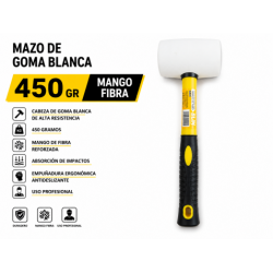 MAZO DE GOMA BLANCO 450GR....