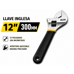 LLAVE INGLESA 12" 300MM CON...