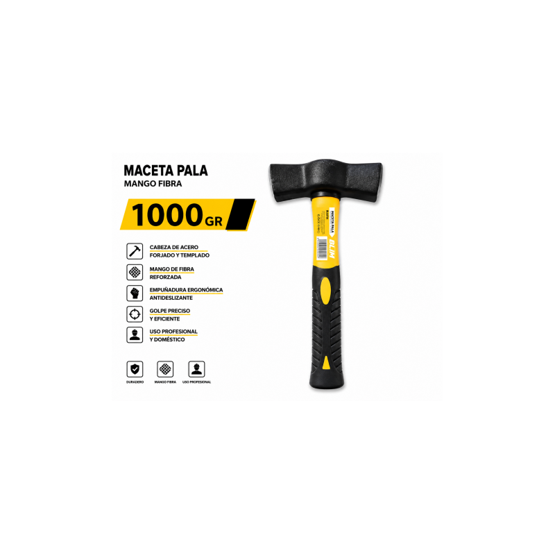 MACETA PALA 1000GR MANGO FIBRA BLIM