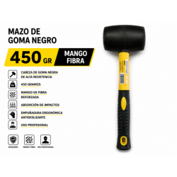 MAZO DE GOMA NEGRO 450GR....