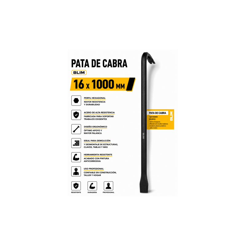 PATA DE CABRA 18X1000MM BLIM
