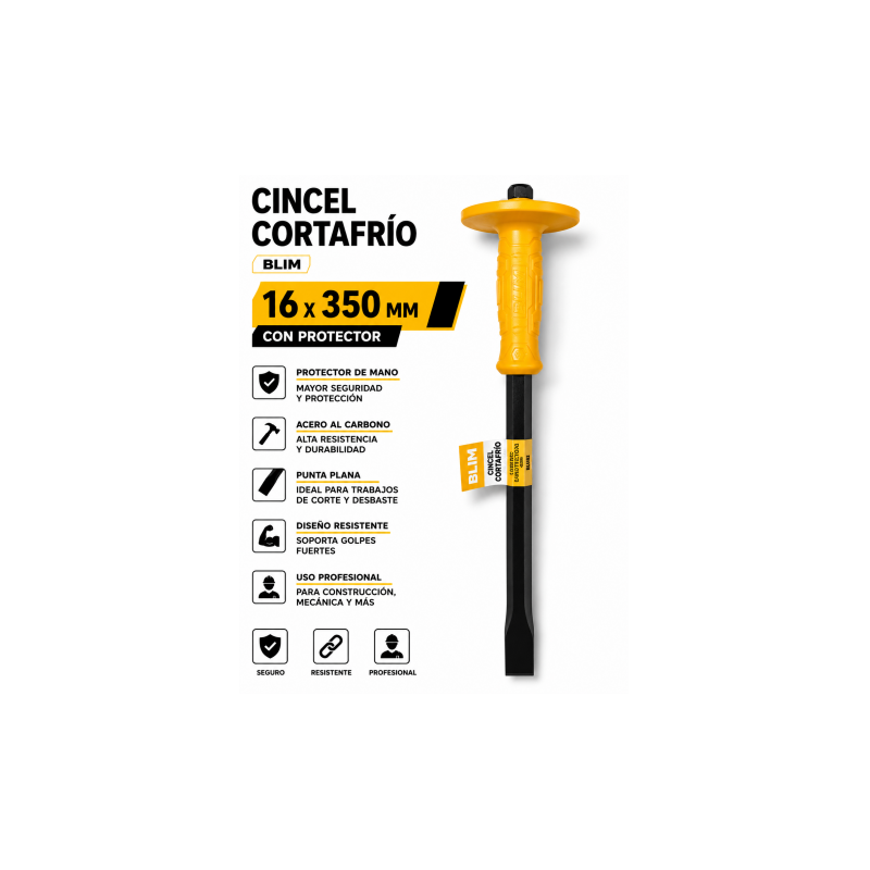 CINCEL CORTAFRÍO PLANO 16X350MM CON...